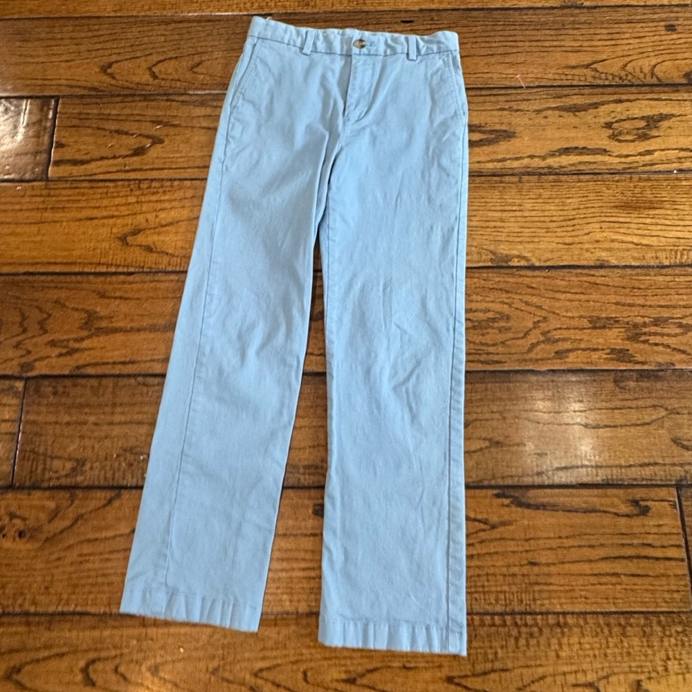 Vineyard Vines Boys Chino Light Blue Pants w/ adjustable waist Size 16